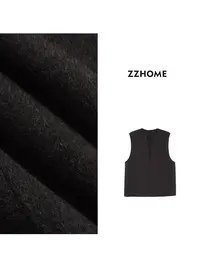 ZOZO HOME ｜精英衣橱简线条高延展毛呢马甲q171581p