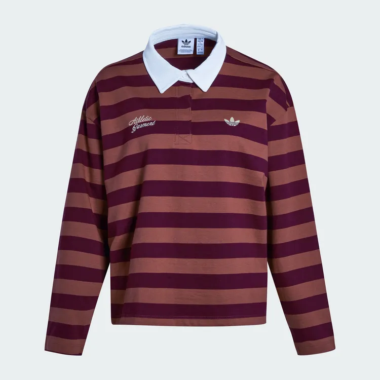 adidas阿迪达斯三叶草女子LS GFX POLO针织长袖T恤KF2323