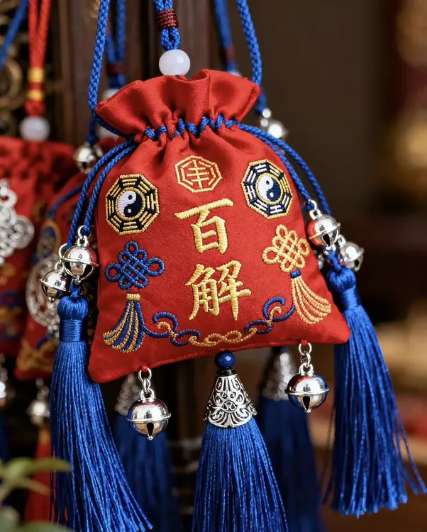 4号（百和解香囊挂饰）车载挂件 精美饰品 福袋