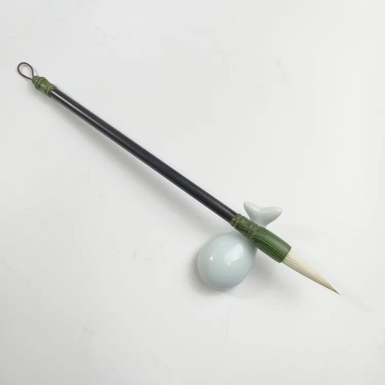 毛笔实木杆国画笔书法套装行书狼毫初学者兼毫羊毫大中小楷书