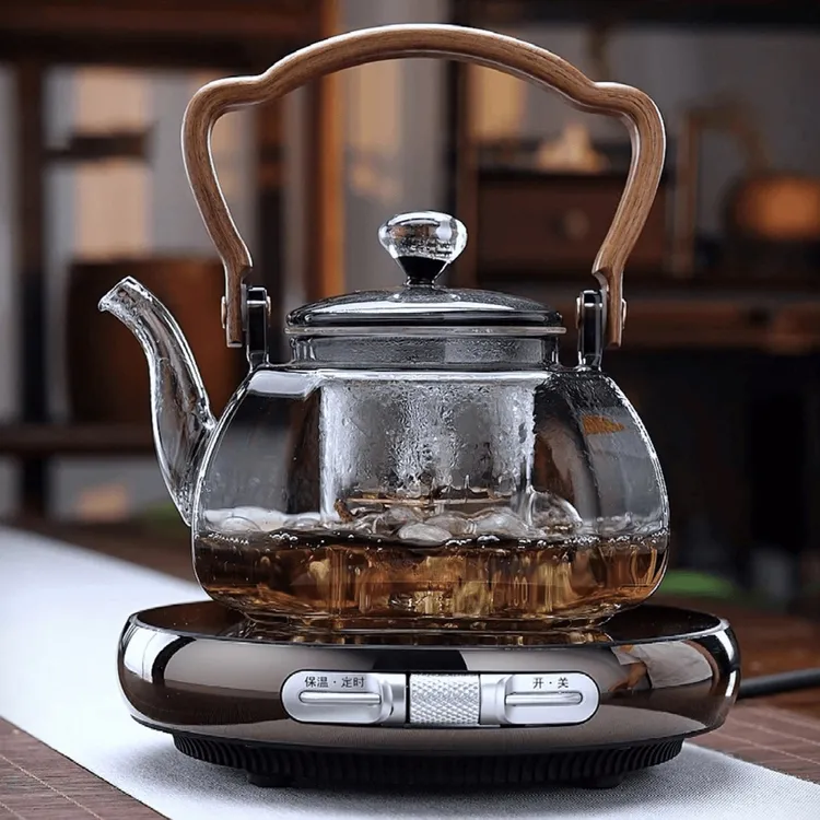 围炉煮茶玻璃煮茶壶电陶炉煮茶器全套功夫茶具家用烧水套装泡茶壶