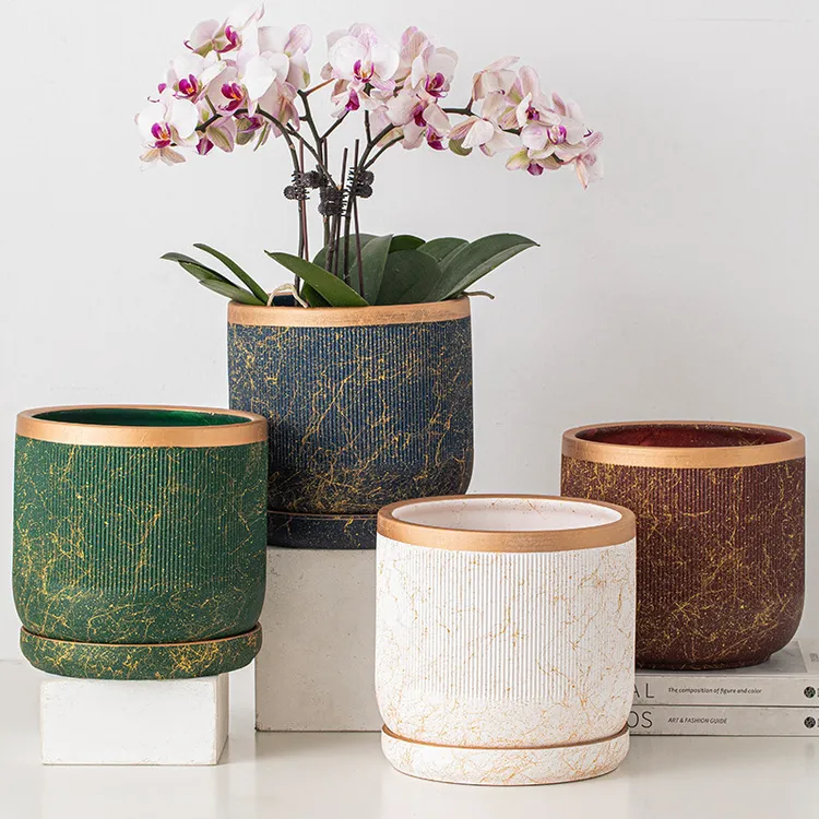 陶瓷花盆轻奢高级感家用高端蝴蝶兰花盆专用发财树花盆盆栽盆子
