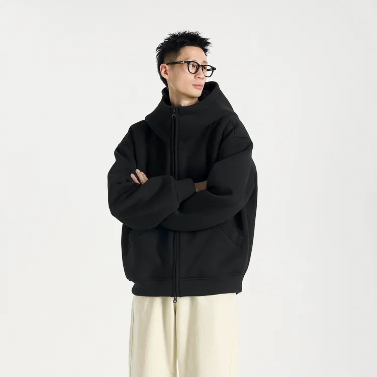 GCCDUPE77秋季上新纯色液氨微晶空气层卫衣男女同款休闲外套6912