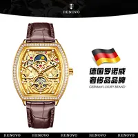 【秀姐专属】德国品牌RENOVO罗诺威腕表镂空镶钻商务机械表-R33262