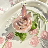 【古德正品】蝴蝶玫瑰花珐琅饰品盒首饰盒居家摆件摆拍配饰送人送礼
