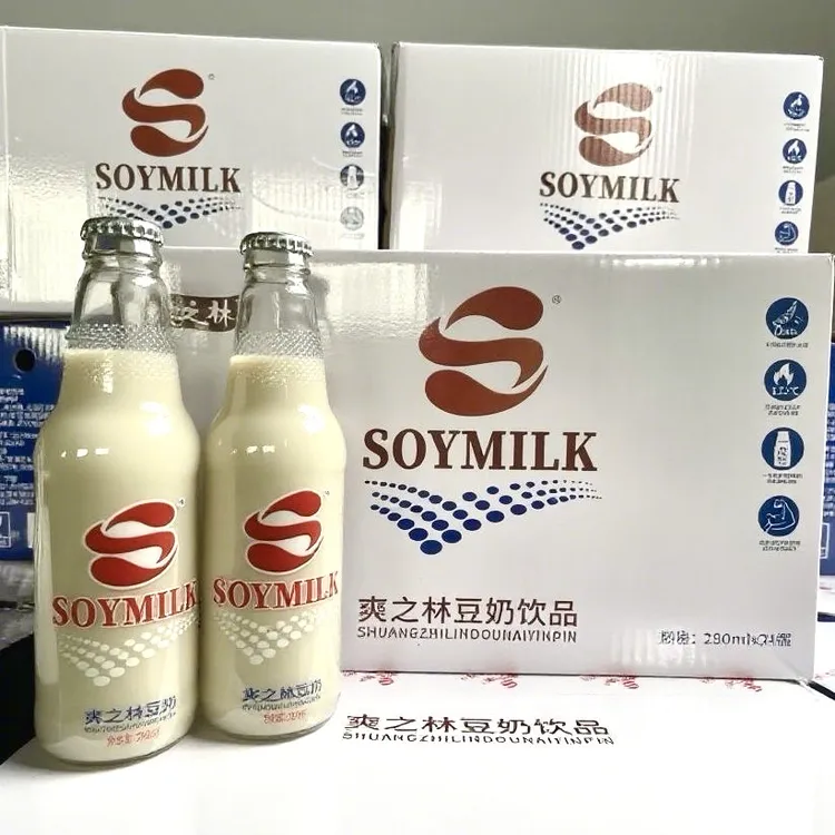 爽之林S豆奶生磨原味植物蛋白饮品奶茶饮料玻璃瓶学生早餐奶日本