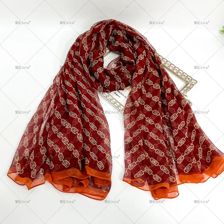 美丝宸【环环相扣】140*180超大尺寸时尚百搭时尚披肩纱巾四季丝巾