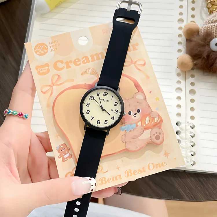 聚利时手表女学生考试专用手表初高中男女通用时尚简约防水表1552