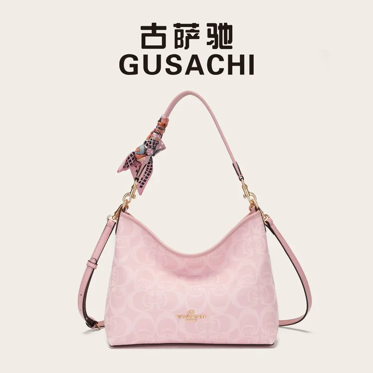 GUSACHI/古萨驰品牌女包2025新款流浪包单肩斜挎包通勤托特包