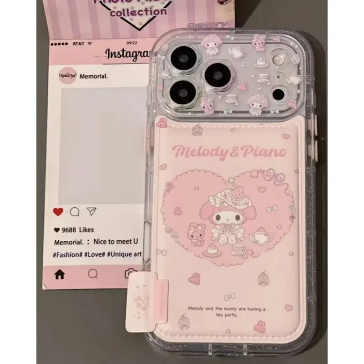 韩风小众仿皮美乐蒂适用iPhone17苹果15手机壳16promax新款14女13