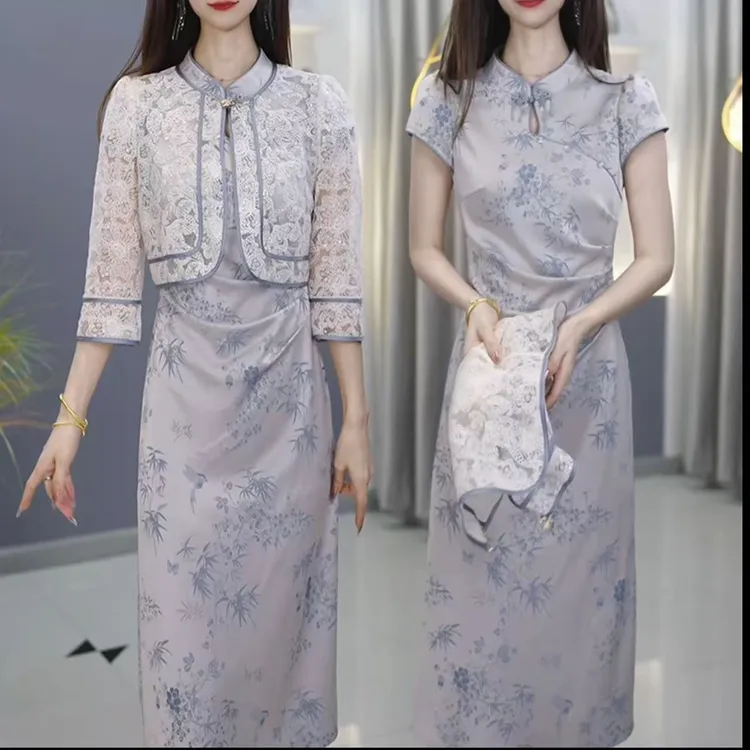 【套装定制】图片色套裙优雅气质时尚减龄休闲显瘦夏季收