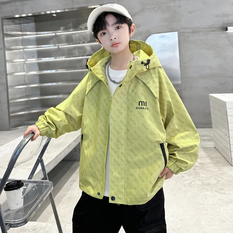 儿童装男童外套春秋款风衣2025新款春装中大童男孩春季上衣潮牌