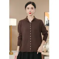 【涧蓝正品】秋冬新款洋气半高领纯色羊毛上衣女保暖打底衫外穿宽松