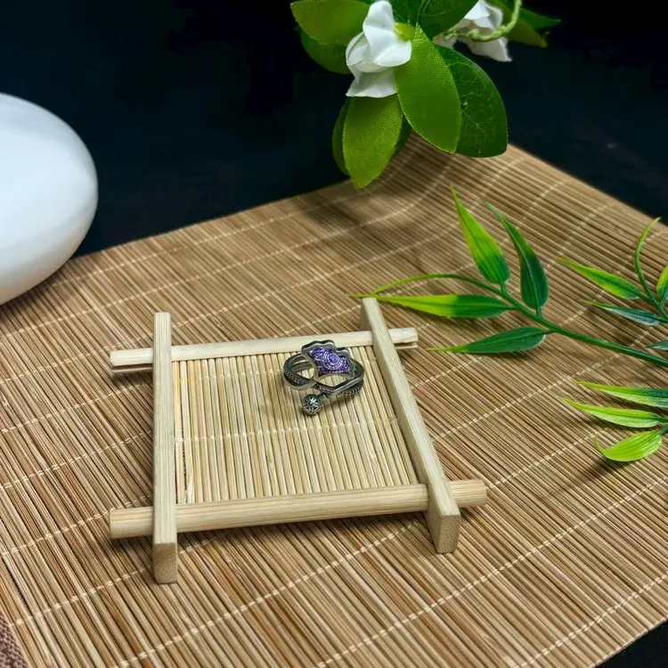 苗族刺绣/手工刺绣/银杏戒指