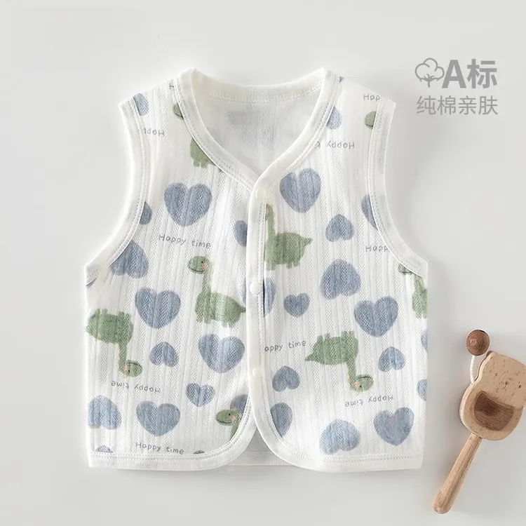 婴幼儿薄款马甲春夏天小月龄婴儿背心夏季女男宝宝棉新生儿坎肩