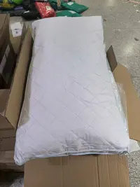 《厚广家》3楼50×90白色化纤鹅毛枕90%毛 发1张3.3斤