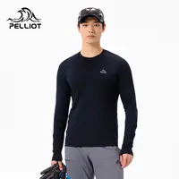 【P系列】伯希和户外运动T恤男士长袖美利奴羊毛快干抗菌休闲上衣