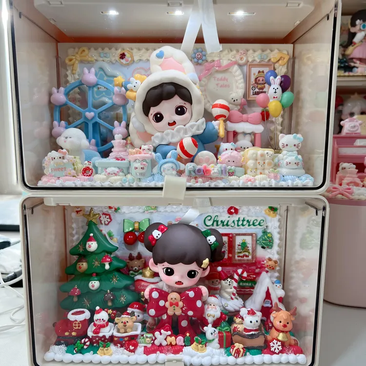 〖造景插电款抽屉〗奶油胶DIY手工创意