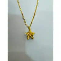 【小云专享】足金999饰品 镂空五角套链 5.21 GP