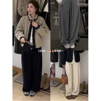 L-22159#【冬款加厚绒绒版】～为品质买单～版型巨好！松紧腰直筒裤