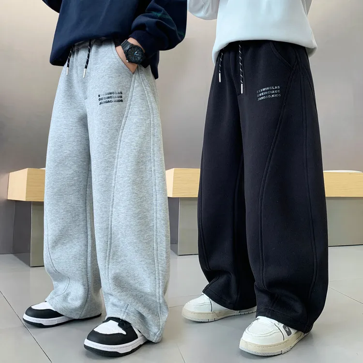 2025秋季新款男童中大童休闲卫裤儿童宽松青少年弯刀裤香蕉长裤