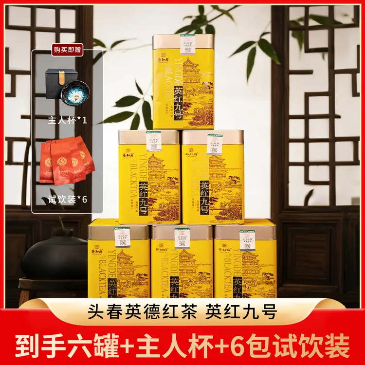 【会长推荐】茶知府正宗英德红茶英红九号 拍一发六 送礼 春茶商品图