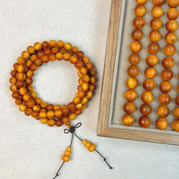 『8mm』正品原色原味六道木绿檀檀香散珠diy男女生日礼物手串