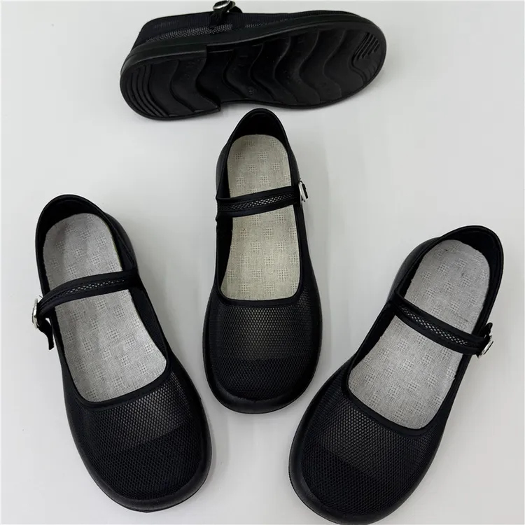 2025夏季老北京布鞋女网面透气工作鞋女单鞋轻便舒适中老年单鞋