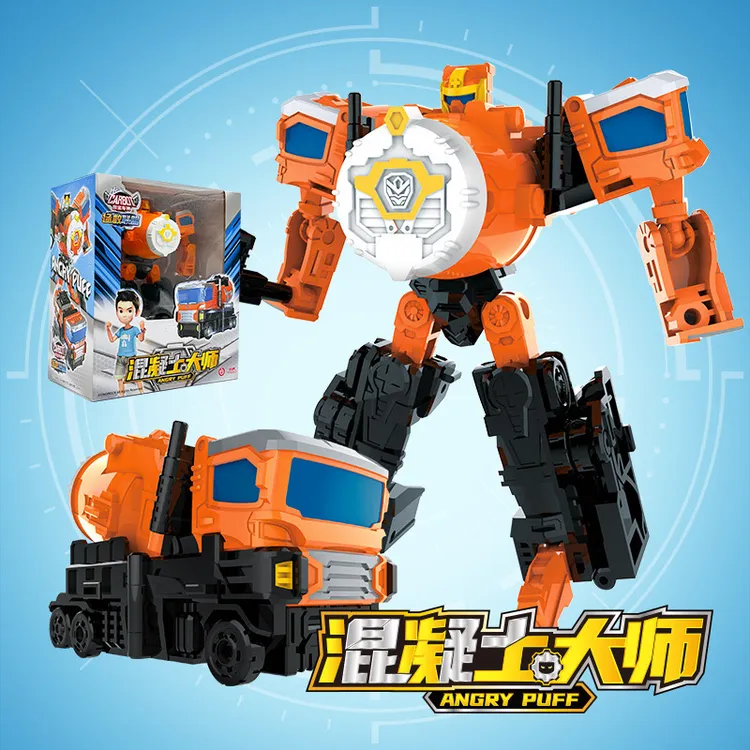 咖宝车神混凝土汽车变形机器人金刚男孩动漫儿童男玩具礼物6789岁