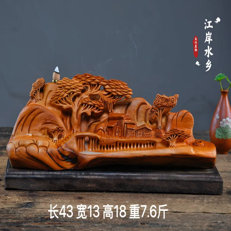 崖柏太行根雕实木摆件观音弥勒木雕达摩关公家居雕刻工艺品送礼