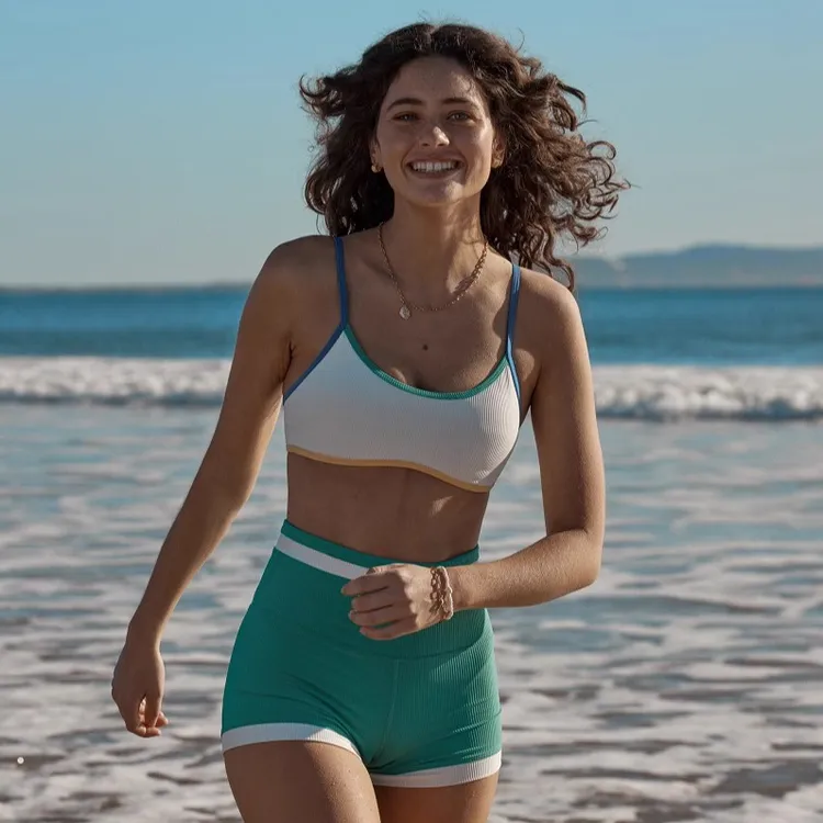 多功能LornaJane瑜伽游泳运动内衣短裤上衣RETRO健身训练女LJ