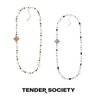 tender society 铜合金项链 Tender Luck系列金/银色四叶草长项链