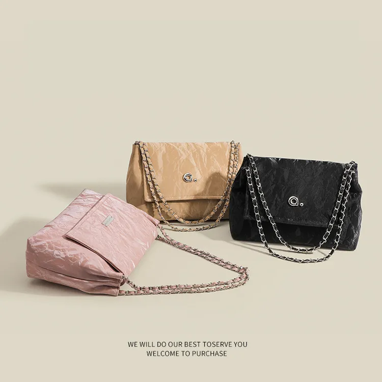 高级质感单肩女包小众设计大容量链条托特包2025新通勤百搭腋下包