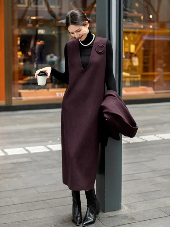 简约时尚独特别致穿搭又酷又飒大方得体别致独特绝美漂亮连衣裙女