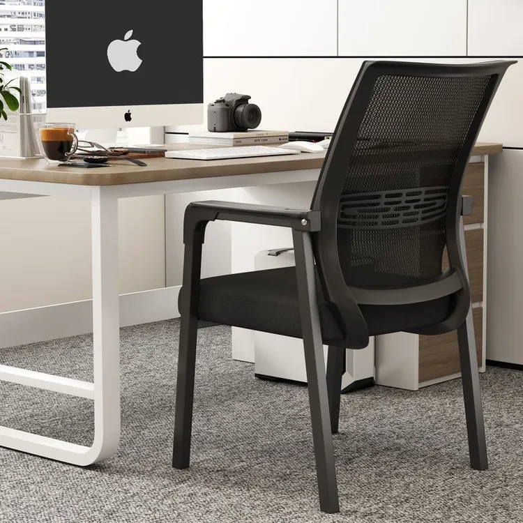 推荐电脑椅办公椅会议椅久坐办公室座椅专用麻将椅弓形腿麻将椅