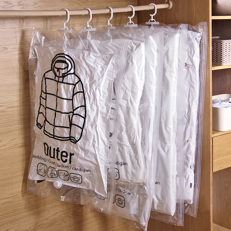 羽绒服收纳袋衣服大衣专用挂袋衣物毛衣收纳神器抽挂式真空压缩袋