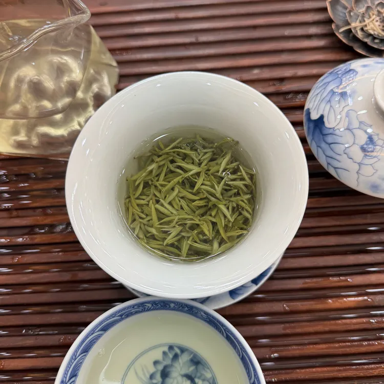 【A02】甘露头采初展甘露四川雅安蒙顶山栗香春绿茶送礼佳品福鼎茶