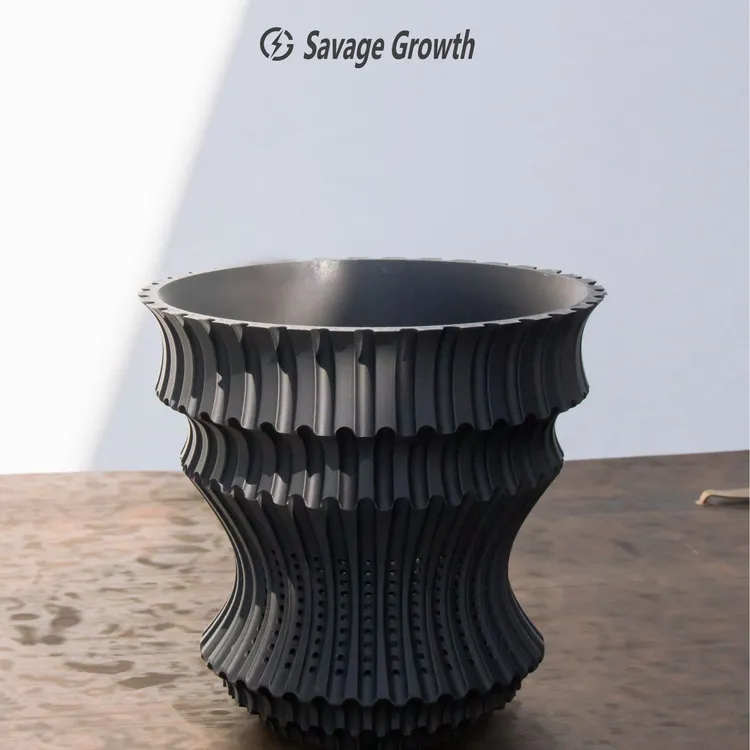 3D打印潮流块根花盆龙舌兰象牙宫多肉植物透气呼吸室内外通用SG12