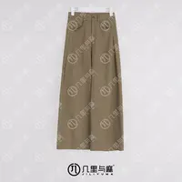 （几里与麻）暗香-时尚休闲直筒休闲裤 裤长100 1080902
