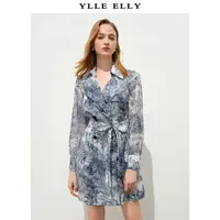 【丽公主】风衣两件套2024夏设计感微透复古印花Y424304358