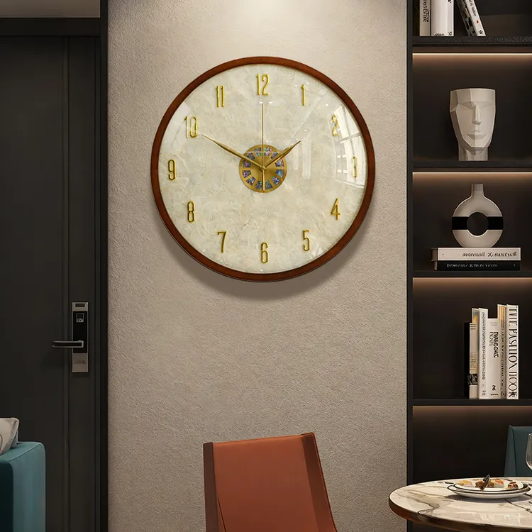 【清库存】挂钟实木挂表客厅墙壁家用创意大气高级感挂墙时钟表简约