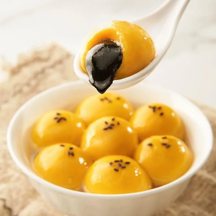 大黄米黑芝麻馅料汤圆爆浆速食一整箱元宵节批发袋装花生馅汤圆