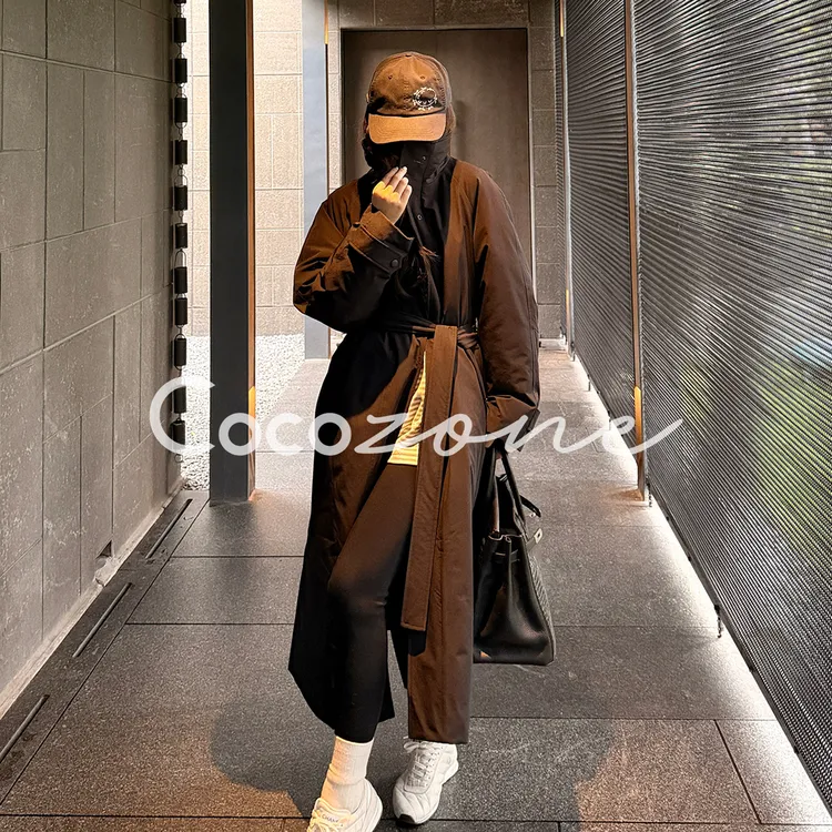 COCO ZONE 刘 一一 “黑骑士鹅绒”90鹅绒单排扣鹅绒服 CD2A3218