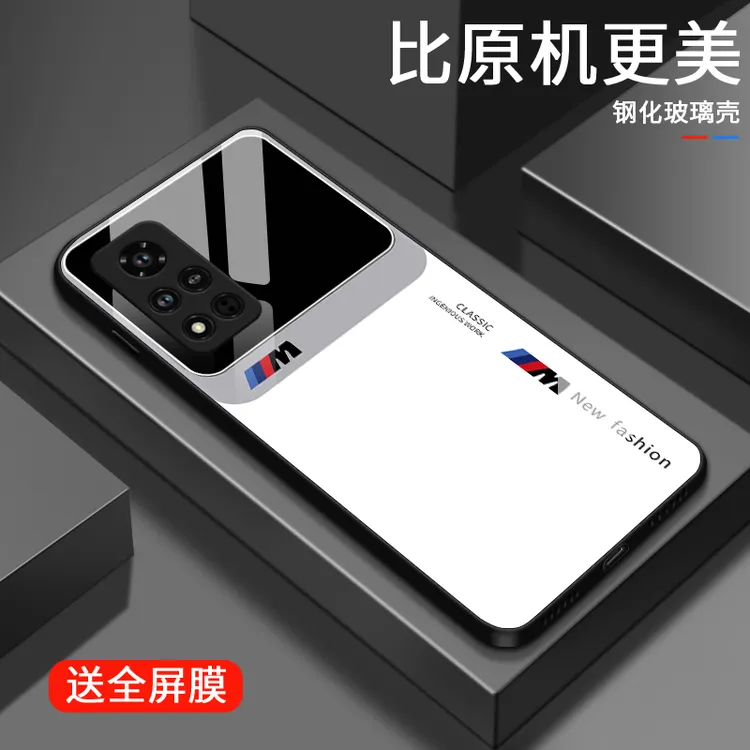 潮流视窗适用华为荣耀v40手机壳v40轻奢版玻璃壳v30全包v30pro防