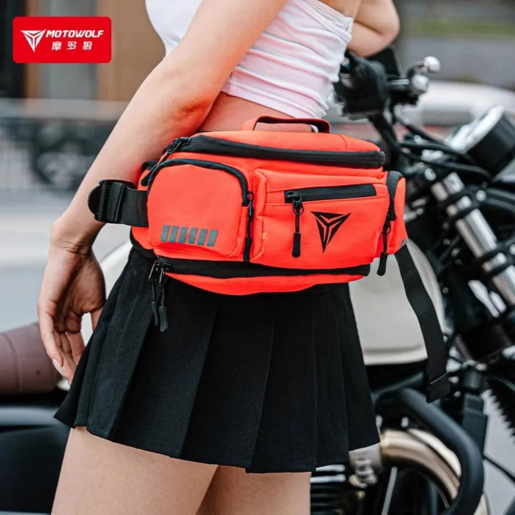 摩多狼腰包摩托车骑行防水摩旅机车户外运动装备收纳斜挎胸包男女