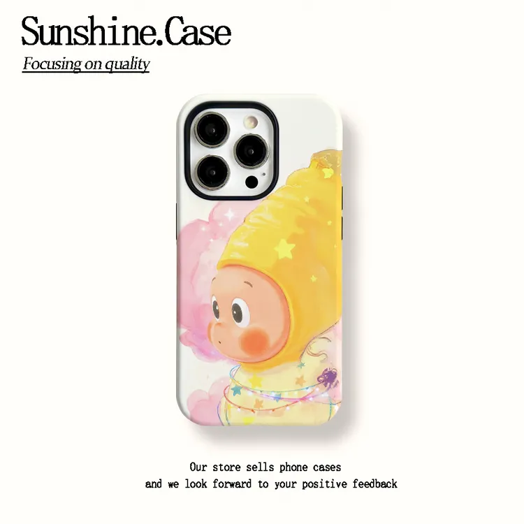 菲林二合一适用苹果华为vivo小米oppo手机壳梦幻星星人17PRO/16