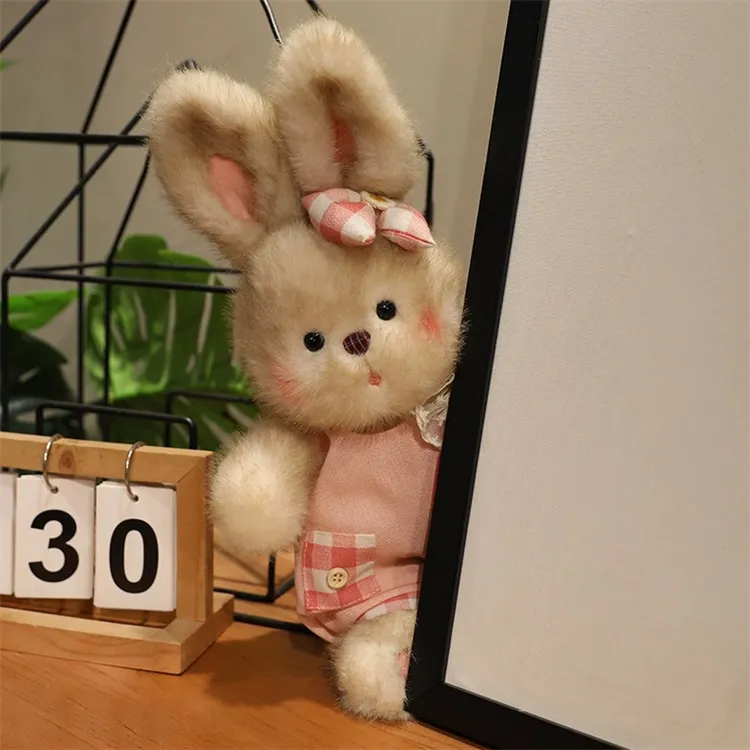 呆萌蓝汐兔公仔脏脏兔玩偶兔子抱枕女生毛绒玩具七夕情人节礼物
