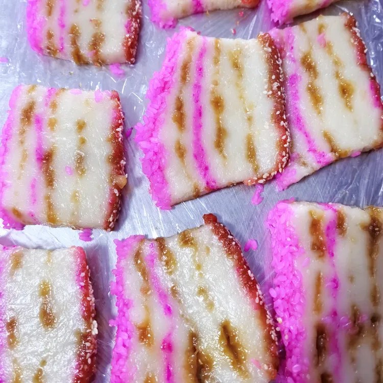 云南文山特产彩色素蒸糕传统美食软糯香甜童年味道