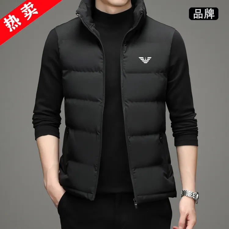 品牌男士马甲棉服春秋冬季新款休闲棉衣外套保暖无袖坎肩马夹背心