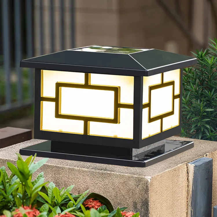 铭灯堡太阳能柱头灯大门灯防水户外家用大门柱子灯别墅围墙庭院灯